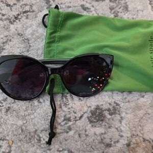 Kate Spade Glossy Black Sunglasses